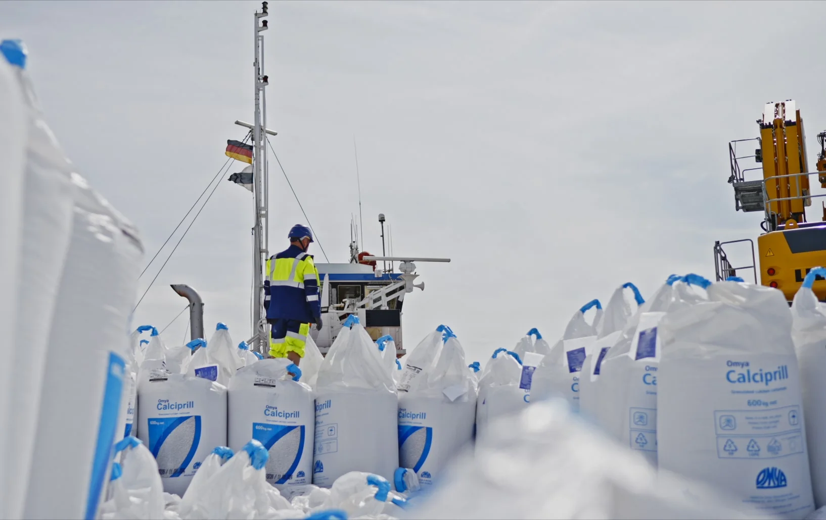Hafen Mukran – BigBag-Verladung auf Schiff